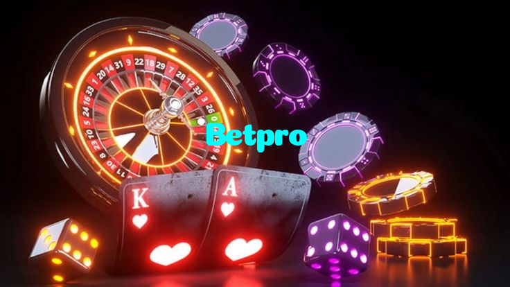 Betpro casino presented on mobile device in Pakistan with slots and live games