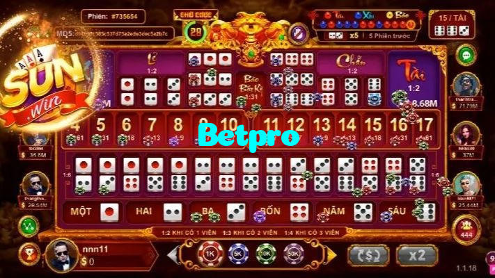 available types of Betpro bet including pre-match live express and system bets
